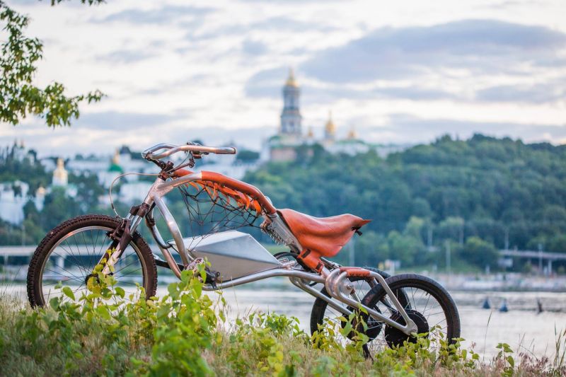 Трехколесный электровелосипед - электроскутер Gagarin Trike 2х3 2000W